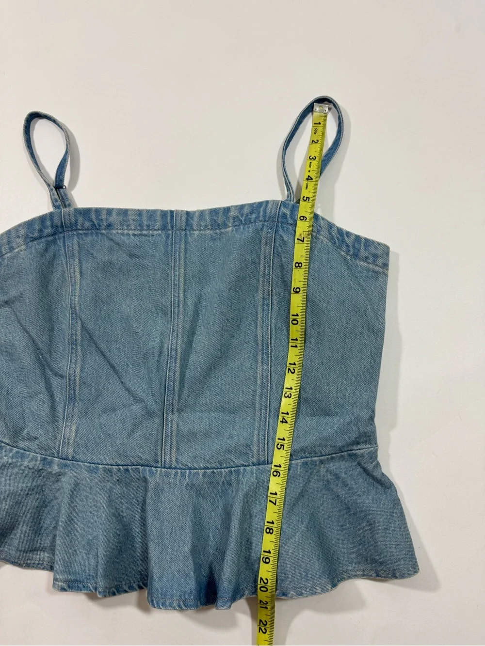 Levi’s Anderson Flounce Tank Top Denim